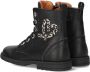 Develab 42658 Veterboots Laarzen Met Veters Meisjes Kids Zwart - Thumbnail 5