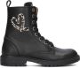 Develab 42824 Veterboots Laarzen Met Veters Meisjes Zwart - Thumbnail 3