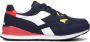 Diadora N.92 Gs Lage sneakers Jongens Kids Blauw - Thumbnail 3