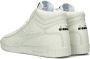 Retro Sneaker Game High Waxed Hoge sneakers Leren Sneaker Groen - Thumbnail 7