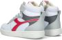 Diadora Magic Basket Mid Ps Hoge sneakers Meisjes Wit - Thumbnail 4