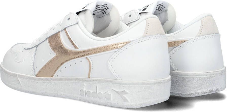 Diadora Witte Lage Sneakers Magic Basket Low Metal Woman