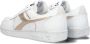 Diadora Magic Basket Low Metal Woman Lage sneakers Leren Sneaker Dames Wit - Thumbnail 3