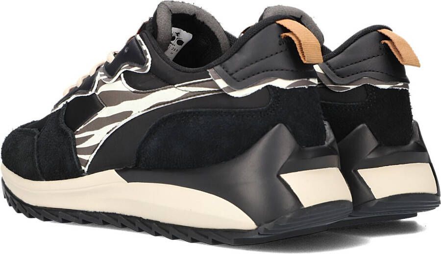 Diadora Zwarte Lage Sneakers Jolly Animalier