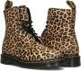 Dr. Martens Laarzen 1460 Pascal Light Tan Mini Leopard Spot Hair On - Thumbnail 6