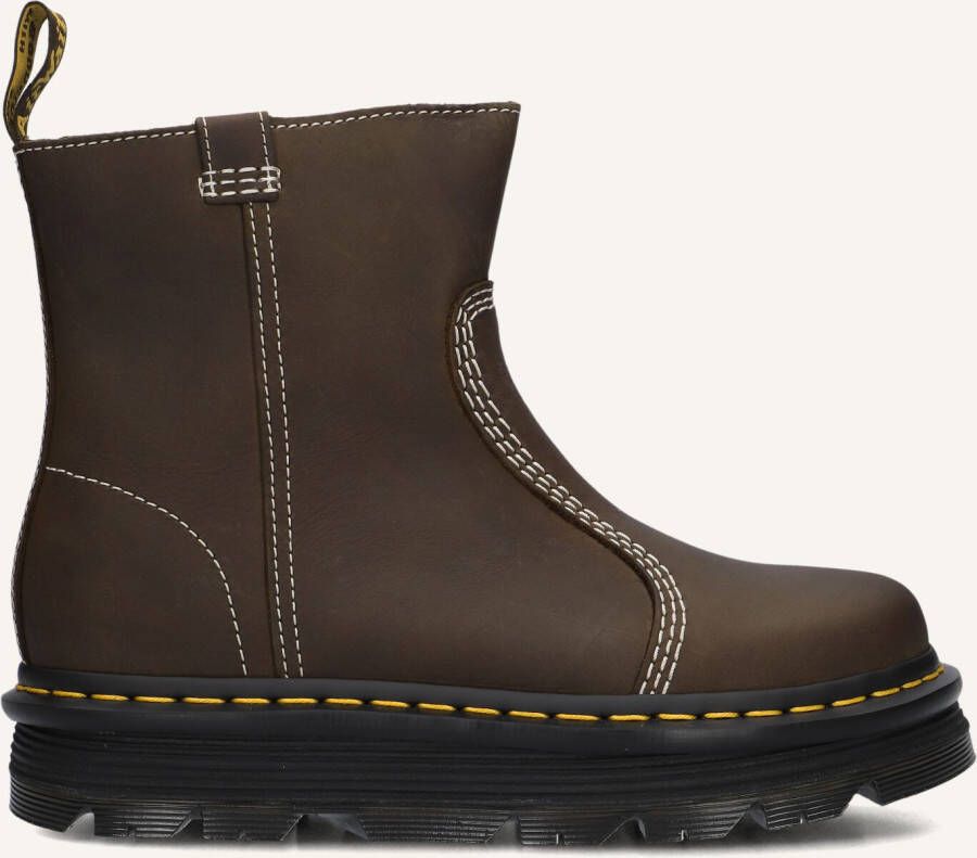 Dr. Martens Laarzen ZebZag Rigger Boot Dark Brown Wyoming
