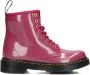 Dr. Martens 1460 T leren veterboots met glitters fuchsia zilver goud - Thumbnail 3