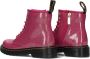 Dr. Martens 1460 T leren veterboots met glitters fuchsia zilver goud - Thumbnail 4