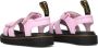 Dr. Martens Roze Leren Sandalen Zebrilus Editie Pink Heren - Thumbnail 4