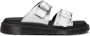 Dr. Martens Josef leren slippers Silver metallic tumble - Thumbnail 4