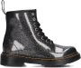 Dr. Martens 1460 J leren veterboots zwart zilver glitter - Thumbnail 4