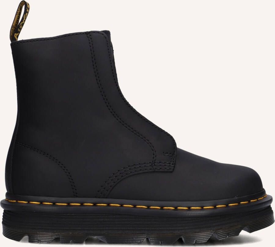 DR MARTENS Zwarte Boots Zebzag Lace Less Laceless Boot
