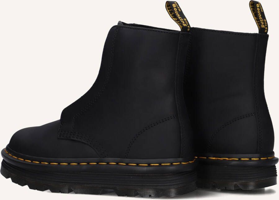 DR MARTENS Zwarte Boots Zebzag Lace Less Laceless Boot