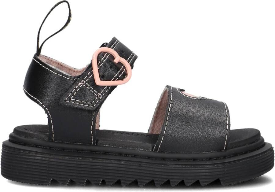 DR MARTENS Zwarte Sandalen Marlowe Hearts K