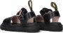 Dr. Martens Marlowe Hearts T leren sandalen Black + Powder Pink T Lamper - Thumbnail 4
