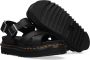 Dr martens Dr. Martens Voss II Zwart Leer Platte sandalen Dames - Thumbnail 8