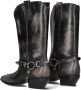 ELENA IACHI Cowboylaarzen Dames E3949 Maat: 37 Materiaal: Leer Kleur: Zwart - Thumbnail 4