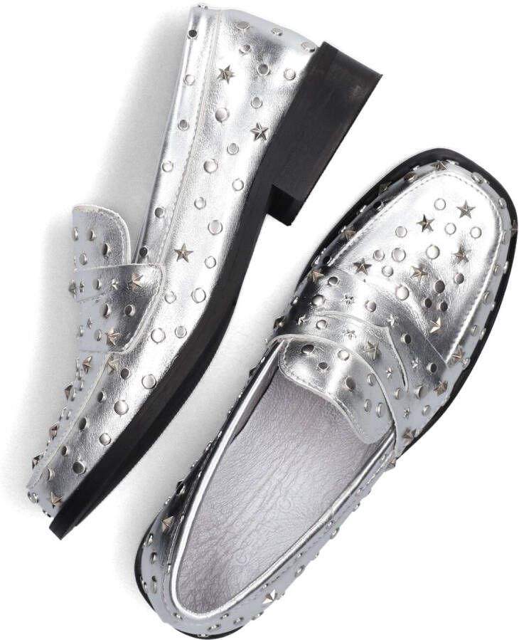 FABIENNE CHAPOT Zilveren Loafers Pim Studs