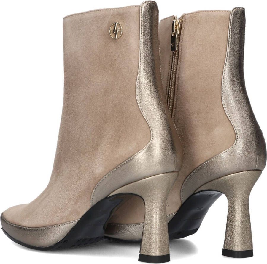Floris Van Bommel Beige Enkellaarsjes Sfw-50076