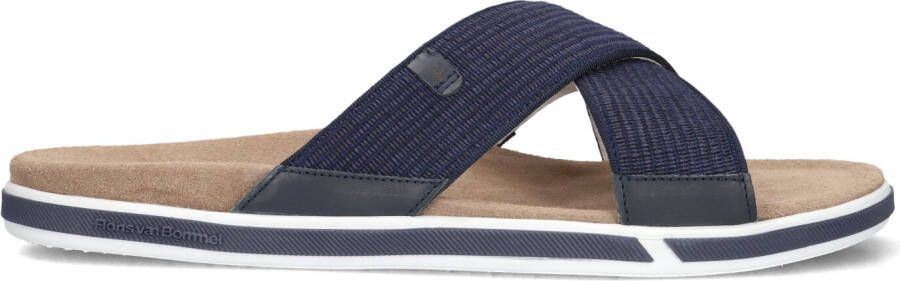 FLORIS VAN BOMMEL Blauwe Slippers Sfm-90013