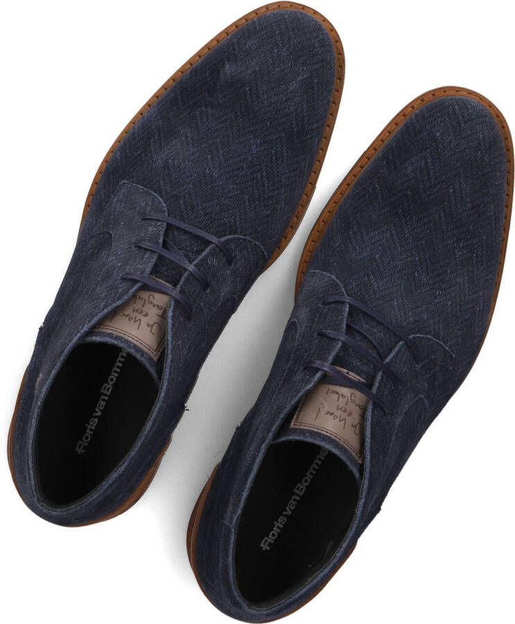 FLORIS VAN BOMMEL Blauwe Veterschoenen Sfm-50159 Crepi