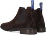 Floris van Bommel Mannen Suède Chelsea boots Laarzen Herenschoenen 10669 Bruin + - Thumbnail 3