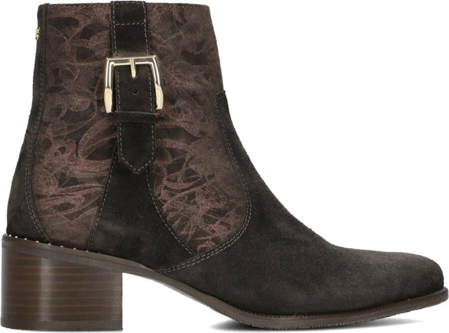 FLORIS VAN BOMMEL Bruine Enkellaarsjes Sfw-50065 Evi