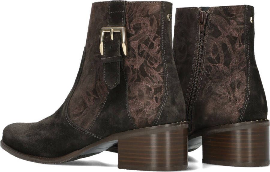 FLORIS VAN BOMMEL Bruine Enkellaarsjes Sfw-50065 Evi