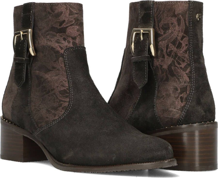 FLORIS VAN BOMMEL Bruine Enkellaarsjes Sfw-50065 Evi