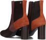 FLORIS VAN BOMMEL Enkellaarsjes Dames Sfw-50075 Kaci Maat: 40 Materiaal: Suède Kleur: Bruin - Thumbnail 4