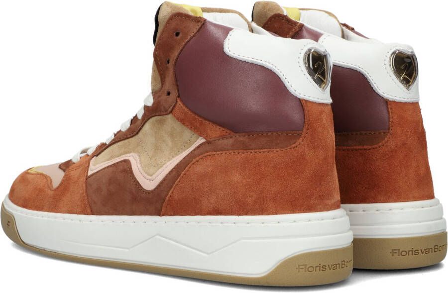 Floris Van Bommel Cognac Lage Sneakers Sfw-10067