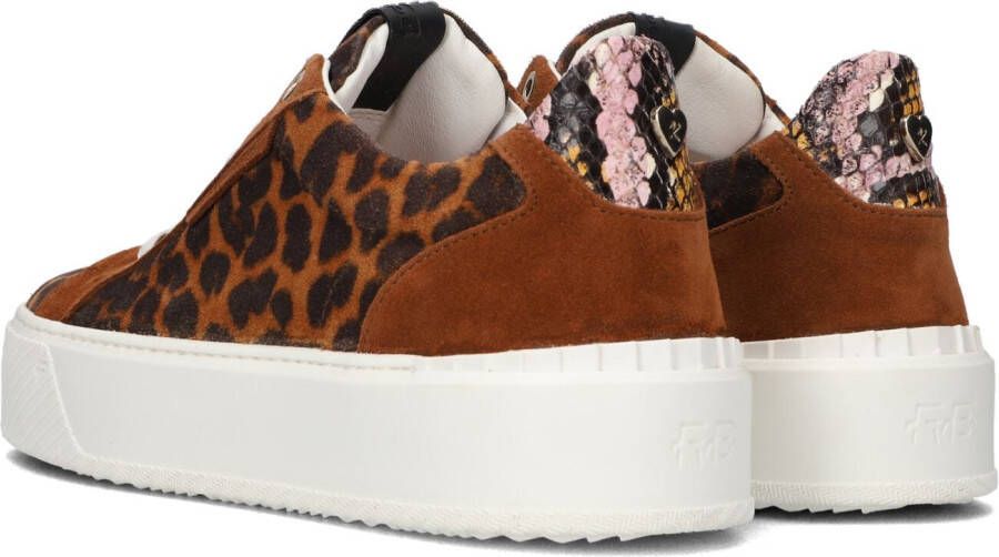 Floris Van Bommel Cognac Lage Sneakers Sfw-10105