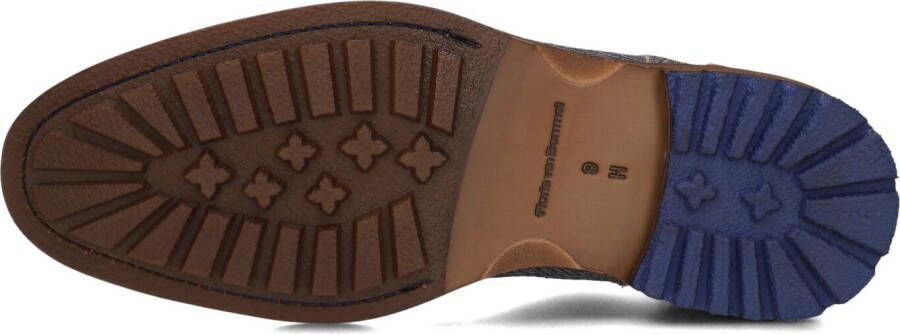 FLORIS VAN BOMMEL Grijze Veterschoenen Sfm-50159 Crepi