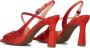 FLORIS VAN BOMMEL Slingbacks Dames Sfw-90065 Maat: 38 Materiaal: Suède Kleur: Rood - Thumbnail 3