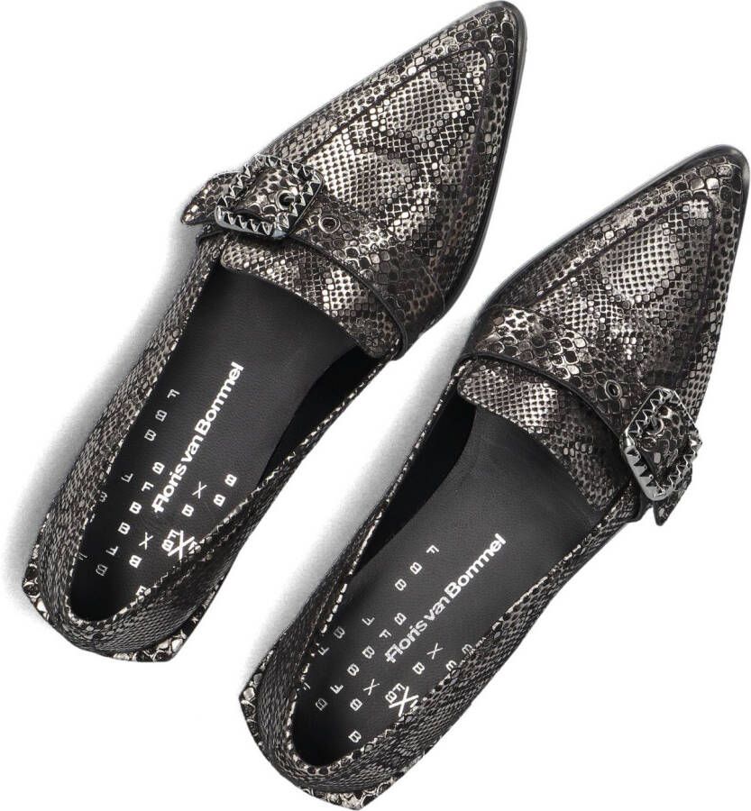 FLORIS VAN BOMMEL Zilveren Loafers Sfw-40051 Gynni