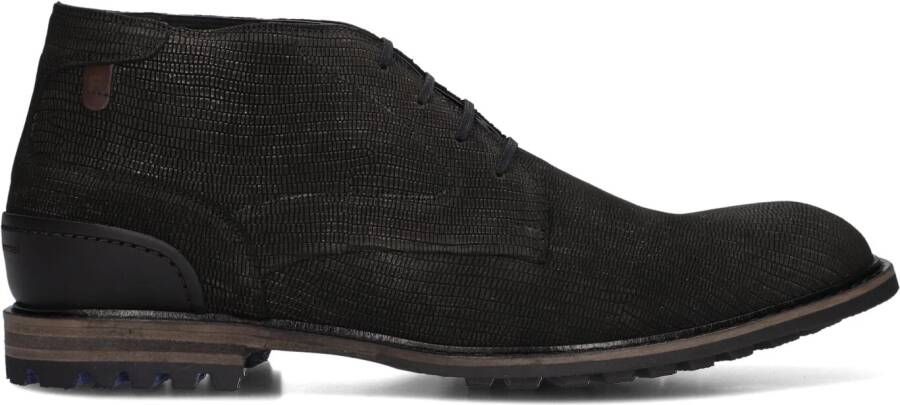 Floris van Bommel CREPI~11.28~~~~~~~~~~~~~~~~~~~ Vrije tijd half-hoogHeren veterschoenHeren sneakers Zwart