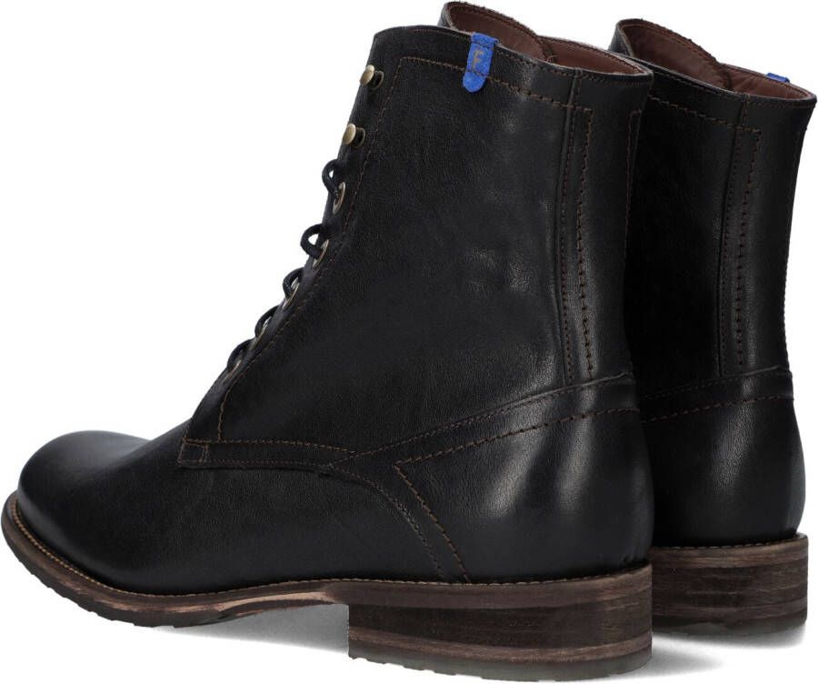 FLORIS VAN BOMMEL Zwarte Veterboots Sfm-80011