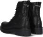 Floris van Bommel Sfw-50125 Veterboots Laarzen Met Veters Dames Zwart - Thumbnail 4