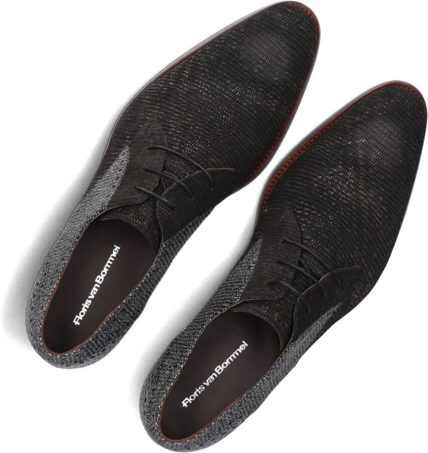 FLORIS VAN BOMMEL Zwarte Nette Schoenen Sfm-30361 De Stapper