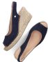 Fred de la Bretoniere 153010268 Espadrilles Zomer Schoenen Dames Blauw - Thumbnail 5