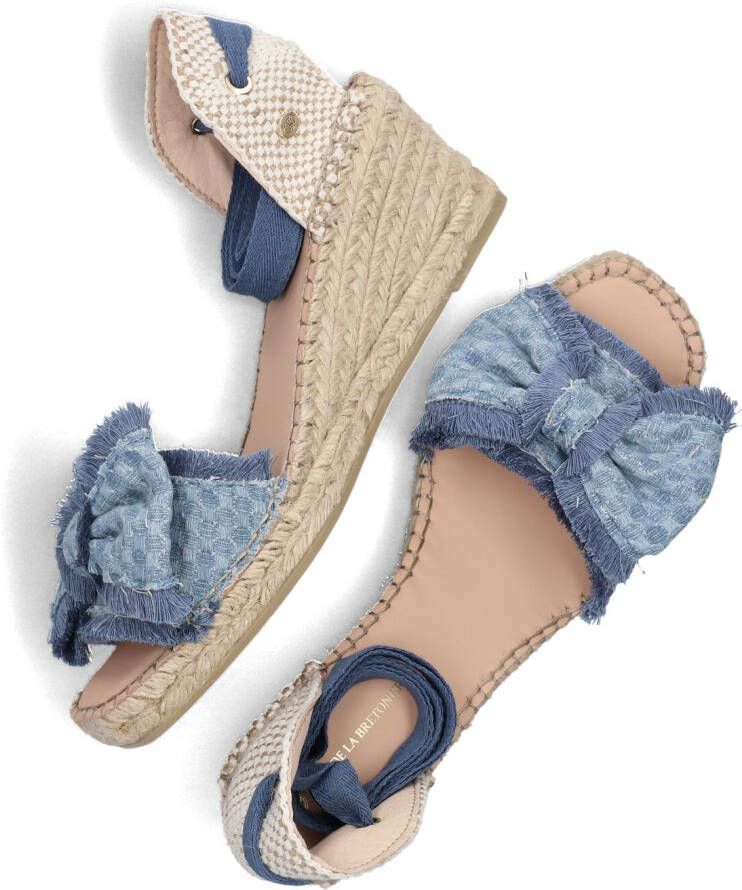 FRED DE LA BRETONIERE Blauwe Espadrilles Eve Bow