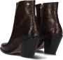 Fred de la Bretoniere Blaire Ankle Boot Enkellaarsjes Enkelboots met rits Dames Groen - Thumbnail 3