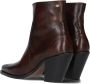 Fred de la Bretoniere Blaire Ankle Boot Enkellaarsjes Enkelboots met rits Dames Bruin - Thumbnail 5