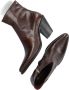 Fred de la Bretoniere Blaire Ankle Boot Enkellaarsjes Enkelboots met rits Dames Bruin - Thumbnail 7