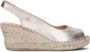 Fred de la Bretoniere 153010285 Espadrilles Met Sleehak Dames Goud - Thumbnail 4