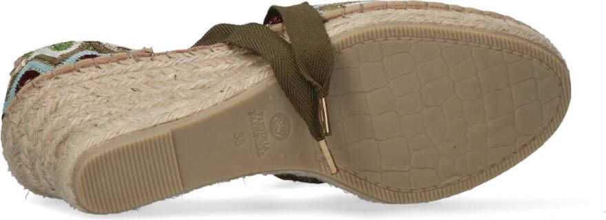 FRED DE LA BRETONIERE Groene Espadrilles 153010217