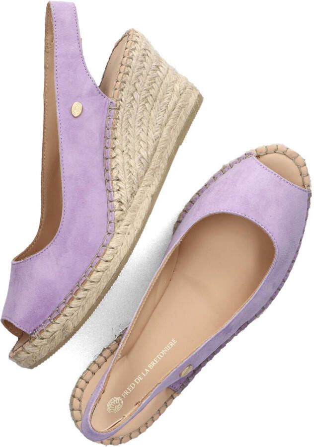 FRED DE LA BRETONIERE Paarse Espadrilles Clare Beau