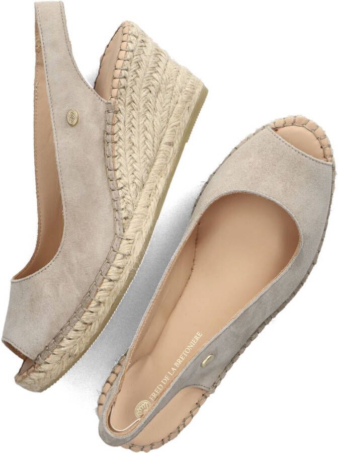 FRED DE LA BRETONIERE Taupe Espadrilles Clare Beau