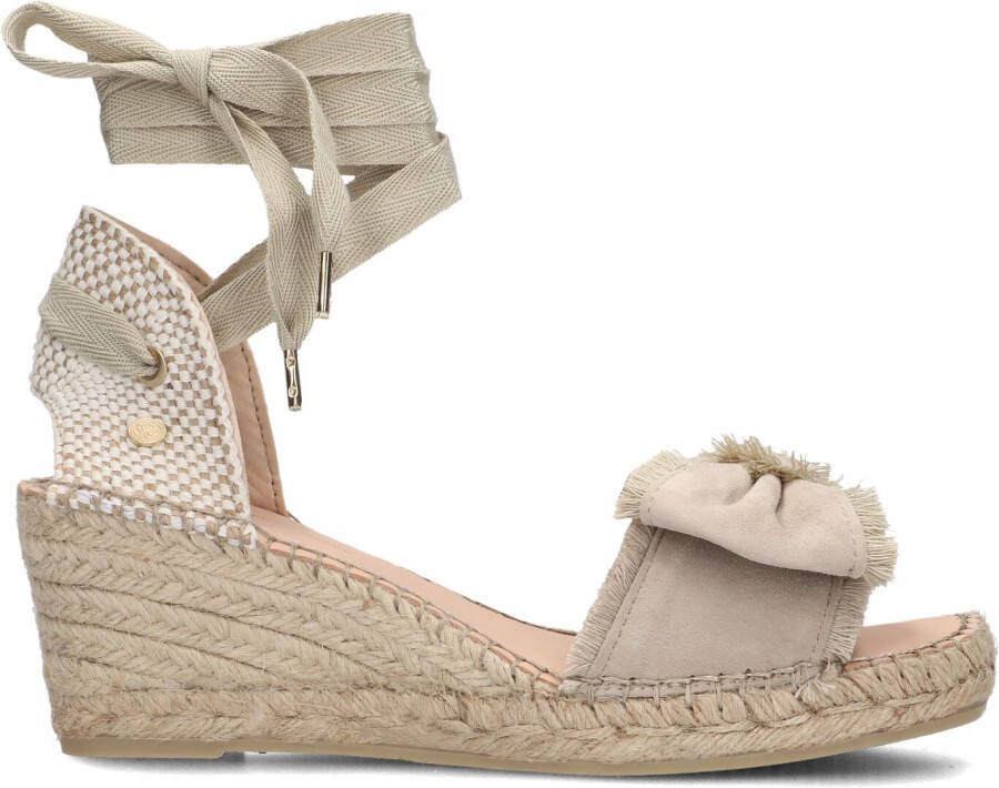 FRED DE LA BRETONIERE Taupe Espadrilles Eve Bow