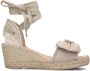 FRED DE LA BRETONIERE Taupe Espadrilles Eve Bow - Thumbnail 3